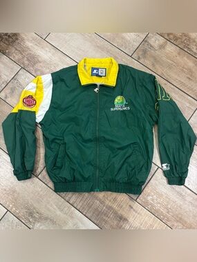 Vintage 1990s Starter Seattle Supersonics windbreaker jacket men’s size Medium